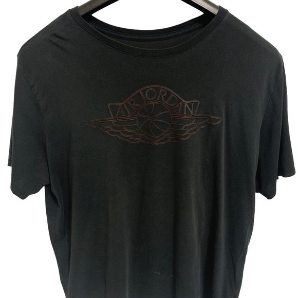 Air Jordan Mens Jumpman Logo Black Dri-Fit Cotton T-Shirt Size XXL - Picture 1 of 5